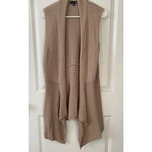 Womens RXB Tan short sleeve knit cardigan size Medium